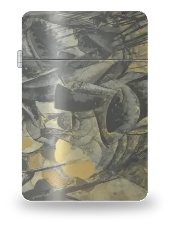 Carica di lancieri di Umberto Boccioni – cover d’arte per inserto di accendino