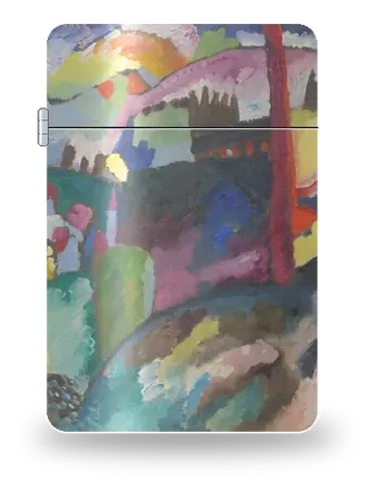 Paesaggio con ciminiera di Vasilij Kandinskij – cover d’arte per inserto di accendino