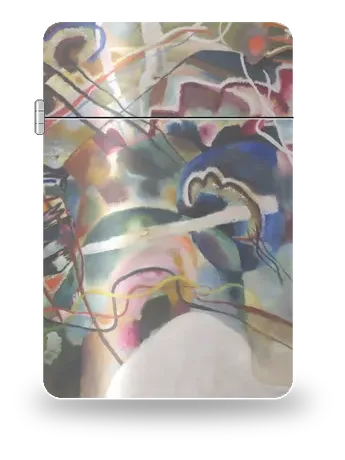 흰 테두리가 있는 그림 (바실리 칸딘스키) 아트 케이스