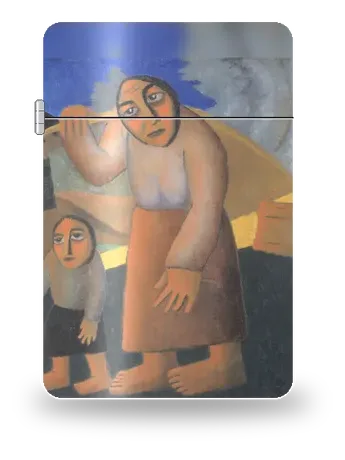 물동이를 든 농부 여인과 아이 (카지미르 말레비치) 아트 케이스