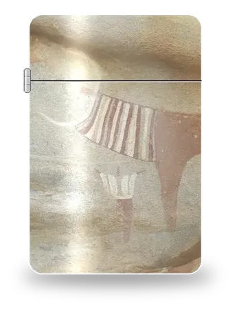 Laas Geel · Bovini dipinti di Civiltà antiche · Arte rupestre preistorica – cover d’arte per inserto di accendino