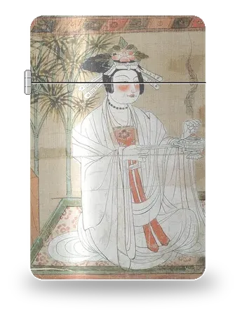 La donatrice di Civiltà antiche · Dunhuang – cover d’arte per inserto di accendino