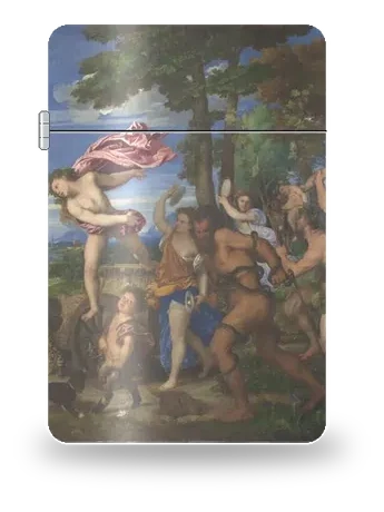 Bacco e Arianna di Tiziano – cover d’arte per inserto di accendino