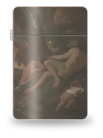 Mida si lava alla fonte del Pattolo di Nicolas Poussin – cover d’arte per inserto di accendino