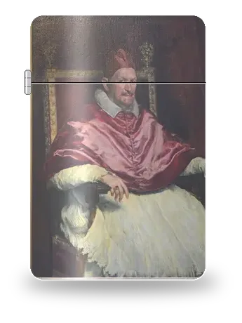 Ritratto di papa Innocenzo X di Diego Velázquez – cover d’arte per inserto di accendino