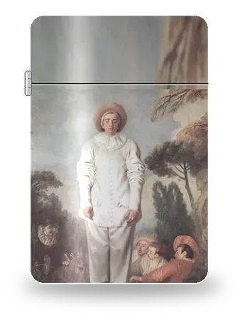 Pierrot (Gilles) di Jean-Antoine Watteau – cover d’arte per inserto di accendino
