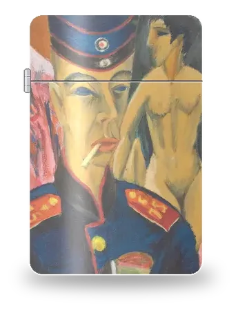 Autoritratto da soldato di Ernst Ludwig Kirchner – cover d’arte per inserto di accendino
