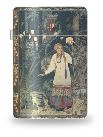 Vasilisa la Bella di Ivan Bilibin – cover d’arte per inserto di accendino
