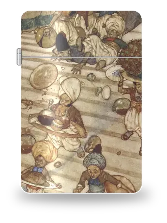 Le mille e una notte: Il palazzo di una notte di Edmund Dulac – cover d’arte per inserto di accendino