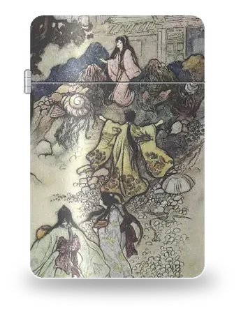 L’uccello canoro del cielo di Warwick Goble – cover d’arte per inserto di accendino
