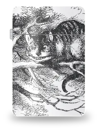 Alice e lo Stregatto di John Tenniel – cover d’arte per inserto di accendino