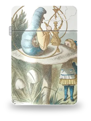 Consigli di un bruco di John Tenniel – cover d’arte per inserto di accendino