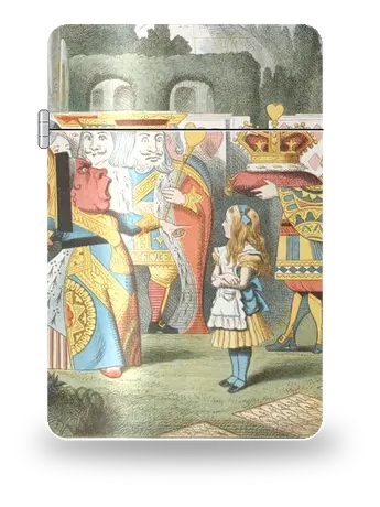 Arriva la Regina di John Tenniel – cover d’arte per inserto di accendino