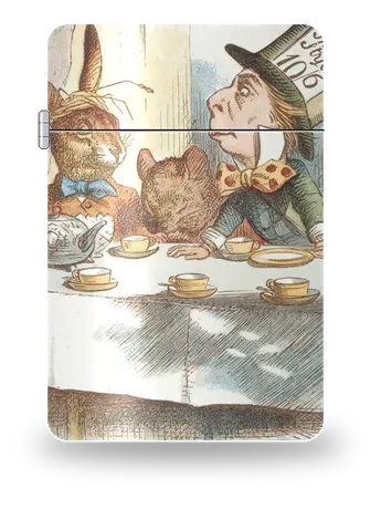 Un tè di matti di John Tenniel – cover d’arte per inserto di accendino