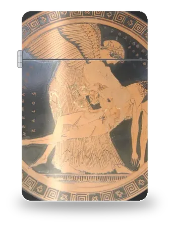 Eos e Memnone di Pittura vascolare greca – cover d’arte per inserto di accendino