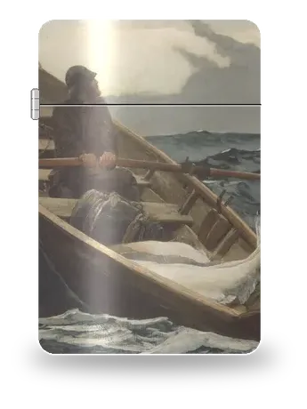 The Fog Warning by Winslow Homer — art case for a lighter insert