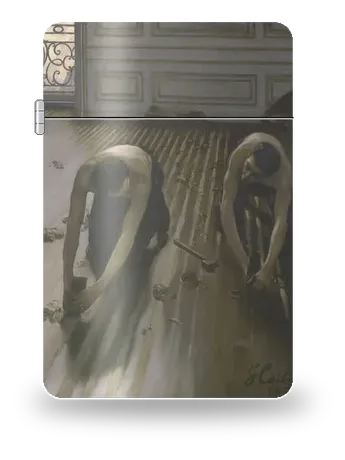 I piallatori di parquet di Gustave Caillebotte – cover d’arte per inserto di accendino