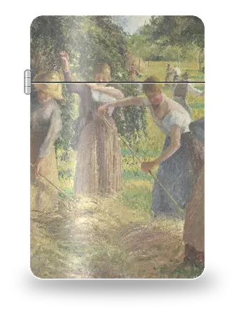 Raccolta del fieno a Éragny di Camille Pissarro – cover d’arte per inserto di accendino