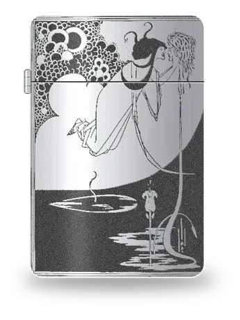 Il culmine (Salomè) di Aubrey Beardsley – cover d’arte per inserto di accendino