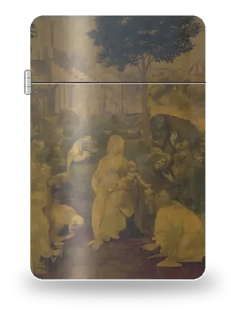 Adorazione dei Magi di Leonardo da Vinci – cover d’arte per inserto di accendino