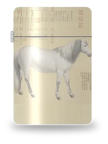 Cavallo Ruyicong di Giuseppe Castiglione (Lang Shining) – cover d’arte per inserto di accendino