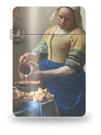 La lattaia di Johannes Vermeer – cover d’arte per inserto di accendino