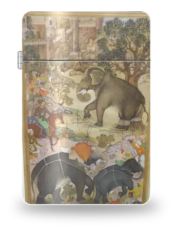 Akbar e l’elefante selvaggio di Pittura moghul – cover d’arte per inserto di accendino