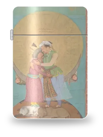 샤 아바스를 껴안는 자한기르 (무굴 회화) 아트 케이스
