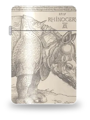 Il rinoceronte di Albrecht Dürer – cover d’arte per inserto di accendino