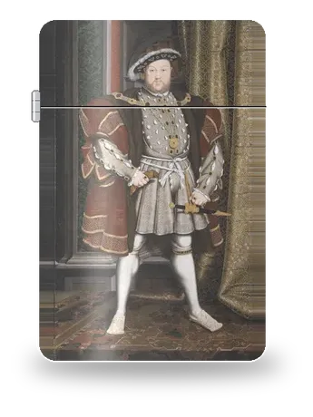 Ritratto di Enrico VIII di Hans Holbein il Giovane – cover d’arte per inserto di accendino