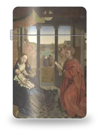 San Luca disegna la Vergine di Rogier van der Weyden – cover d’arte per inserto di accendino