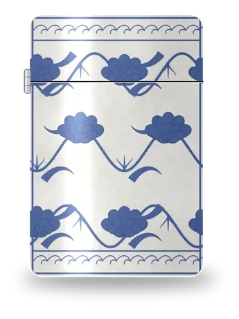 Girale di loto bianco-blu Yuan di Song–Yuan – cover d’arte per inserto di accendino