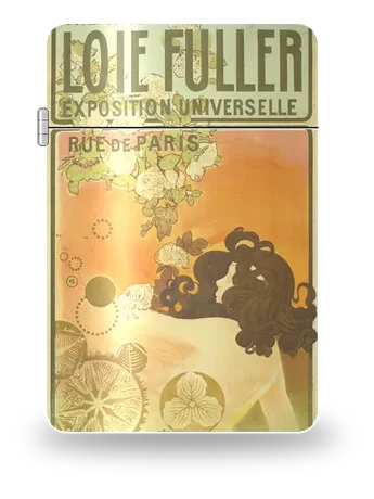 Théâtre de Loïe Fuller di Manuel Orazi – cover d’arte per inserto di accendino