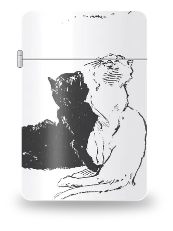 고양이: 글 없는 그림 (테오필알렉상드르 스탱랑) 아트 케이스