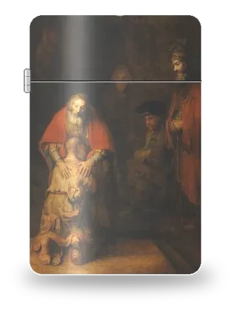 Il ritorno del figliol prodigo di Rembrandt – cover d’arte per inserto di accendino
