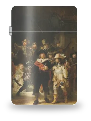 Ronda di notte di Rembrandt – cover d’arte per inserto di accendino