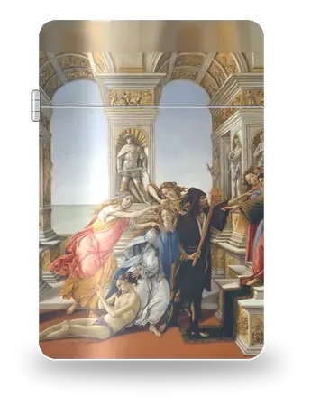 La calunnia di Apelle di Sandro Botticelli – cover d’arte per inserto di accendino