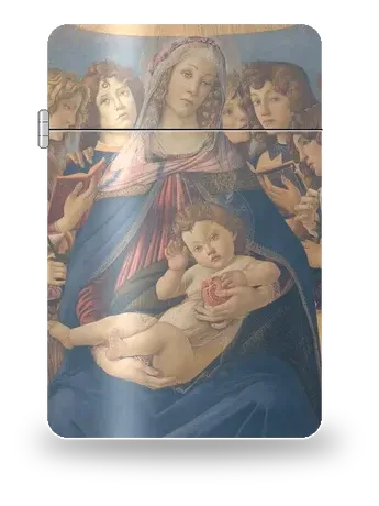 Madonna della Melagrana di Sandro Botticelli – cover d’arte per inserto di accendino