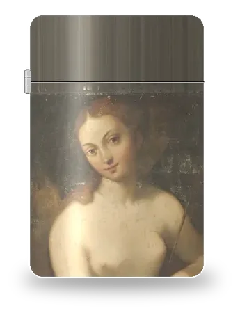 Venere e Cupido di Correggio – cover d’arte per inserto di accendino