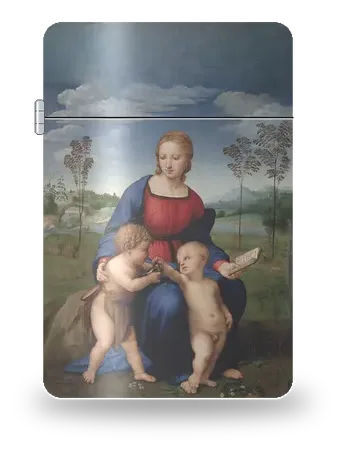 Madonna del Cardellino di Raffaello Sanzio – cover d’arte per inserto di accendino