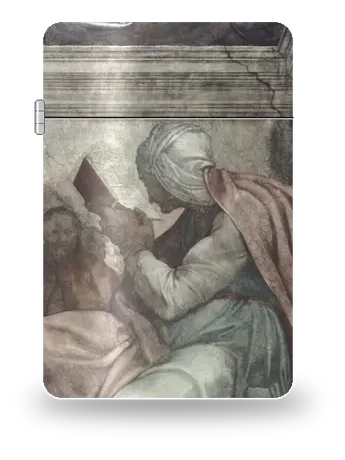 La Sibilla persica di Michelangelo – cover d’arte per inserto di accendino