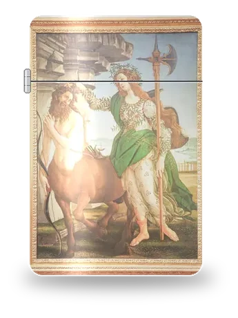 Pallade e il centauro di Sandro Botticelli – cover d’arte per inserto di accendino