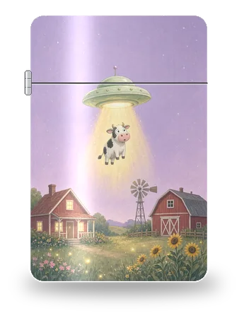 하늘을 난 젖소 (성사 원항 · 미확인 비행물체 UFO) 아트 케이스