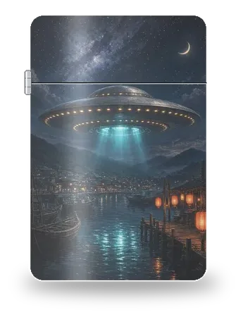 어항의 밤 방문 (성사 원항 · 미확인 비행물체 UFO) 아트 케이스