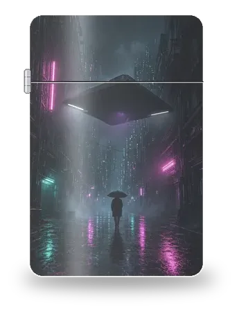 비 오는 골목의 삼각체 (성사 원항 · 미확인 비행물체 UFO) 아트 케이스