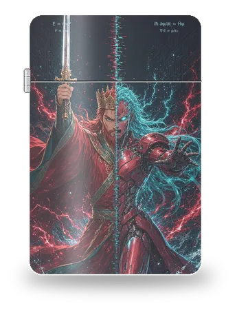 Sun Quan · Gemello Cyber di Tre Regni: Gemello Cyber · Wu – cover d’arte per inserto di accendino