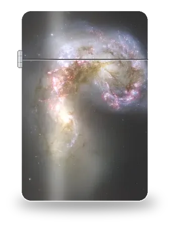 Galassie Antenne di Telescopio spaziale Hubble – cover d’arte per inserto di accendino