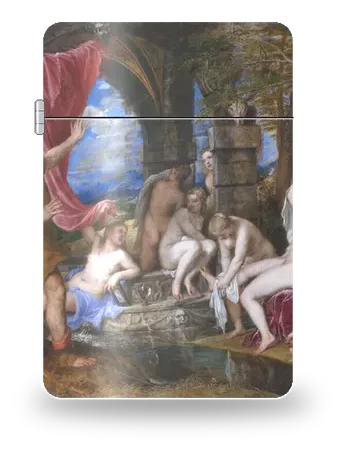 Diana e Atteone di Tiziano – cover d’arte per inserto di accendino