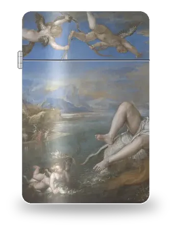 Il ratto di Europa di Tiziano – cover d’arte per inserto di accendino