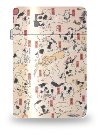 고양이로 본뜬 도카이도 53역 (우타가와 구니요시) 아트 케이스